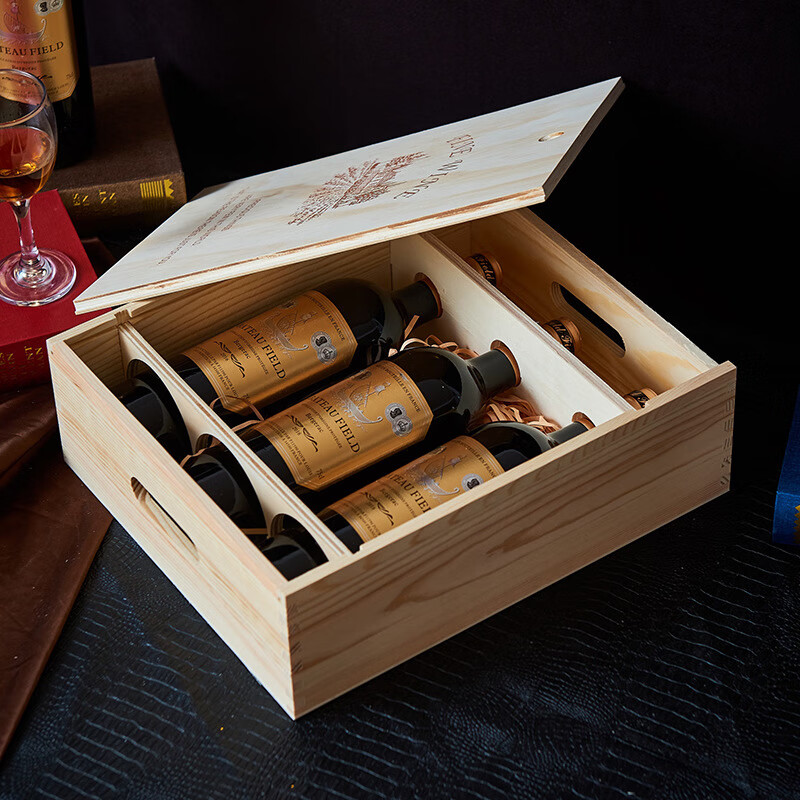 品味优雅 允和美红酒木箱六支装葡萄酒包装盒的精致之选